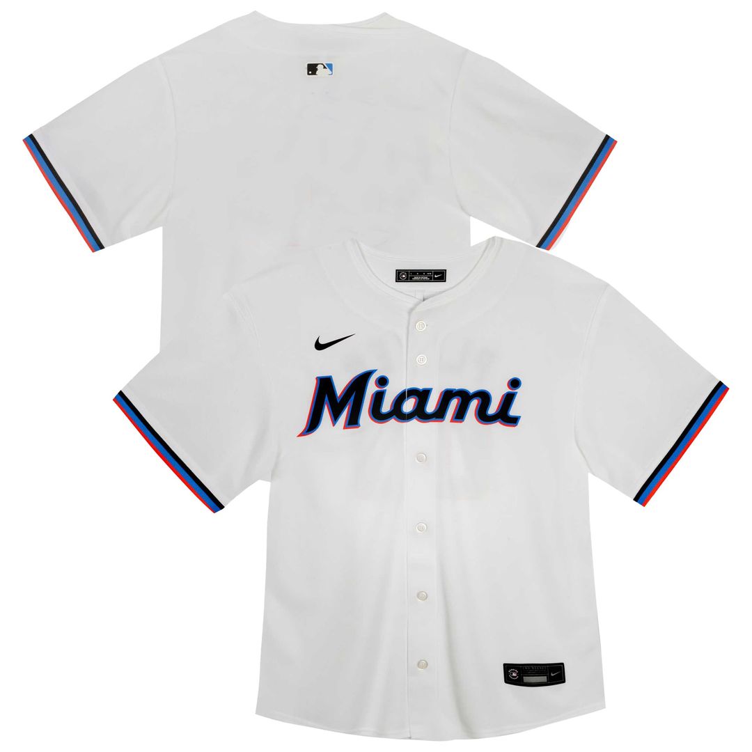 Miami Marlins Youth Home Jersey - White