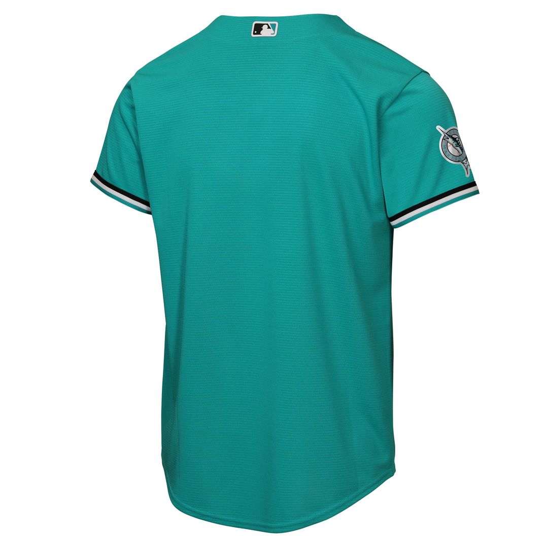 Miami Marlins Youth Alternate Jersey - Teal
