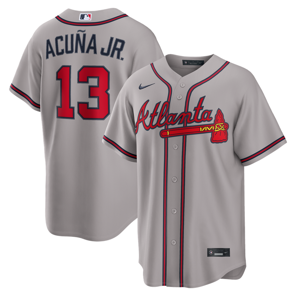 Ronald Acuña Jr. Atlanta Braves Road Jersey - Gray