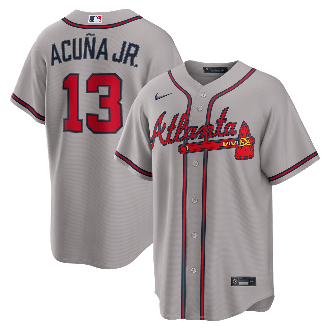 Ronald Acuña Jr. Atlanta Braves Road Jersey - Gray