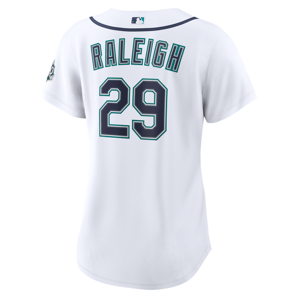 Cal Raleigh Seattle Mariners Women's Home 50th Season Jersey - White