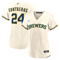 William Contreras Milwaukee Brewers Women's Home Jersey - Cream