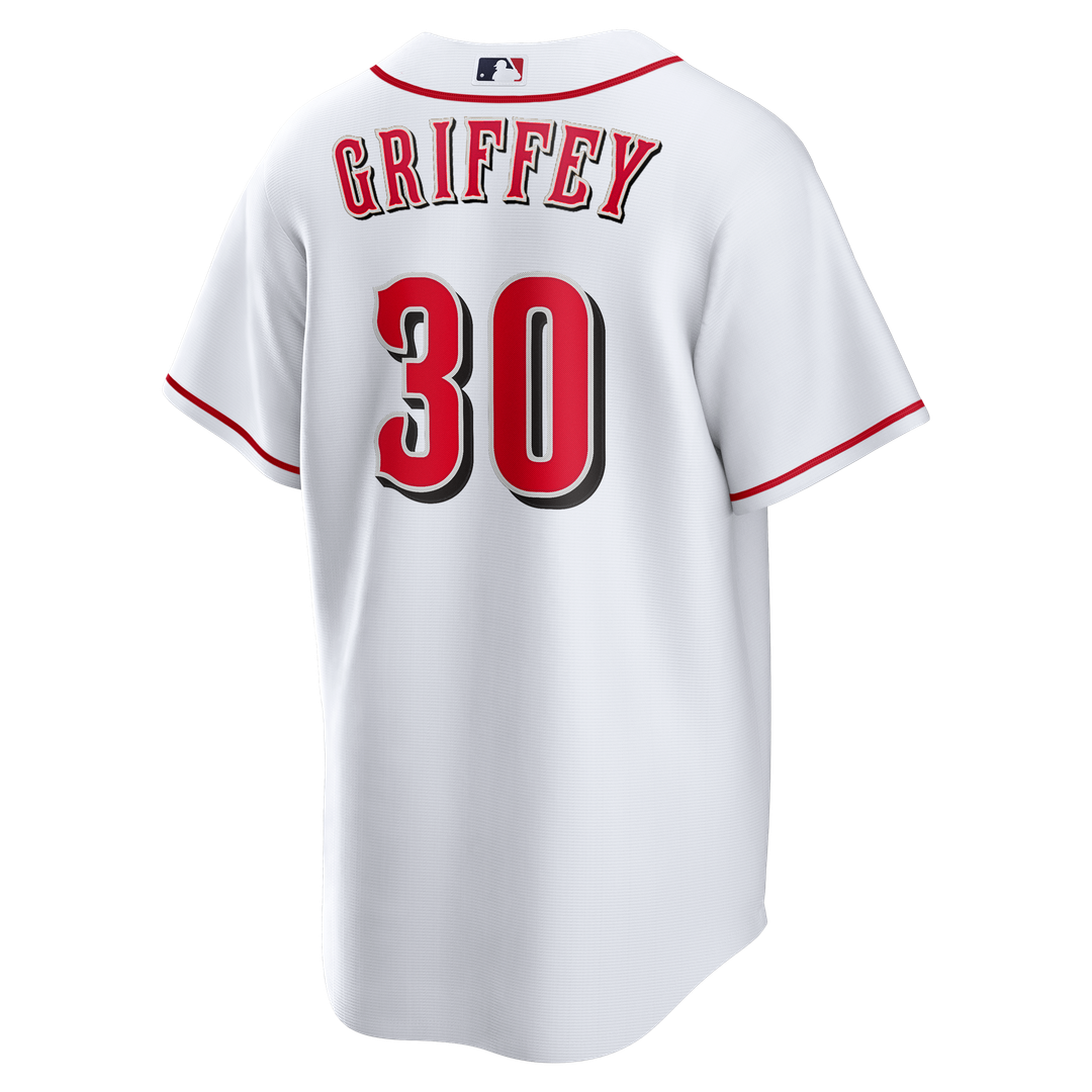 Ken Griffey Jr. Cincinnati Reds Home Retired Player Jersey - White
