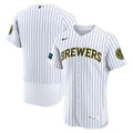 Milwaukee Brewers Alternate Sponsor Patch Jersey - White