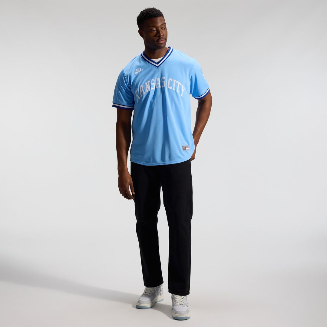 Bo Jackson Kansas City Royals Throwback Jersey - Light Blue