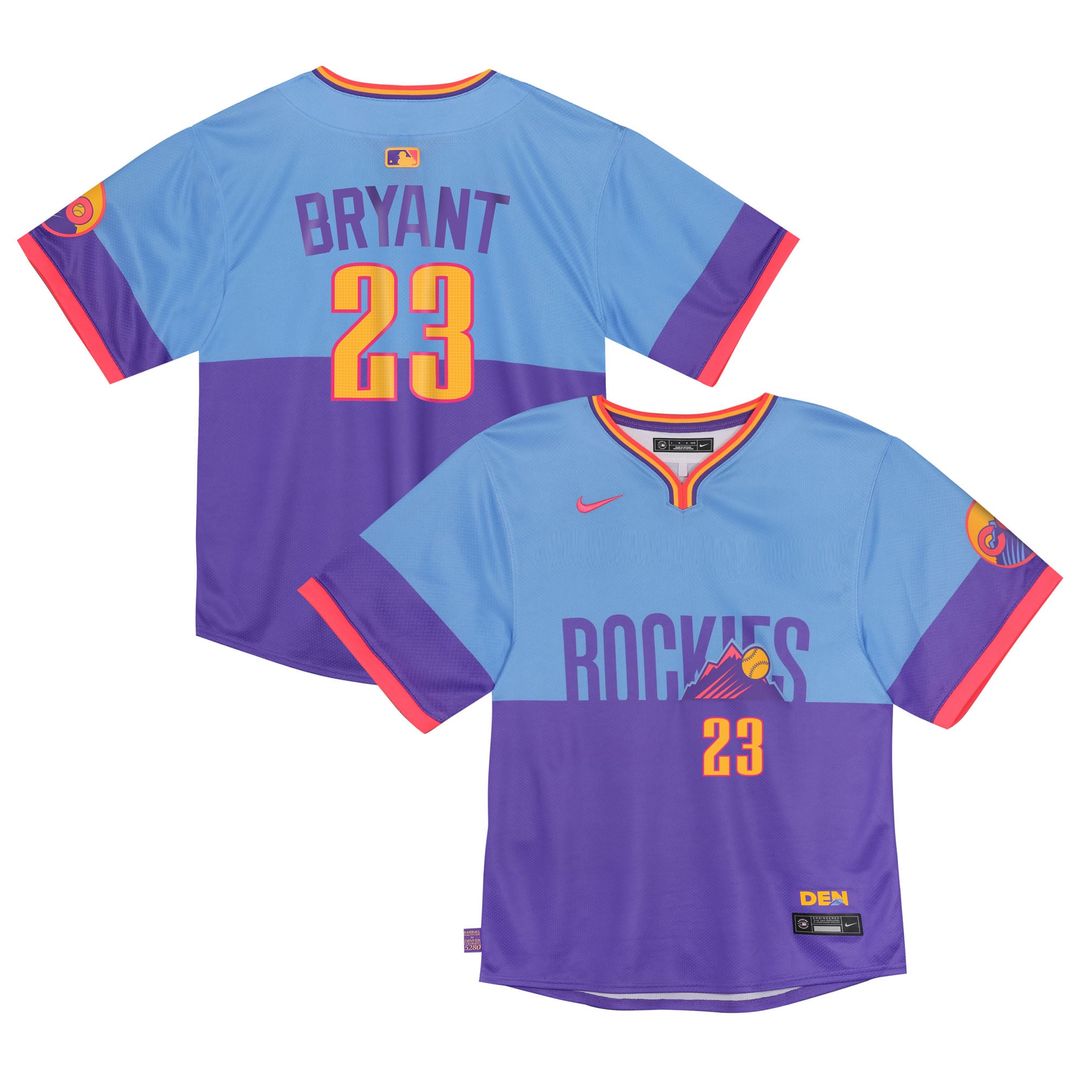 Kris Bryant Colorado Rockies Toddler 2025 Jersey - Purple/Light Blue