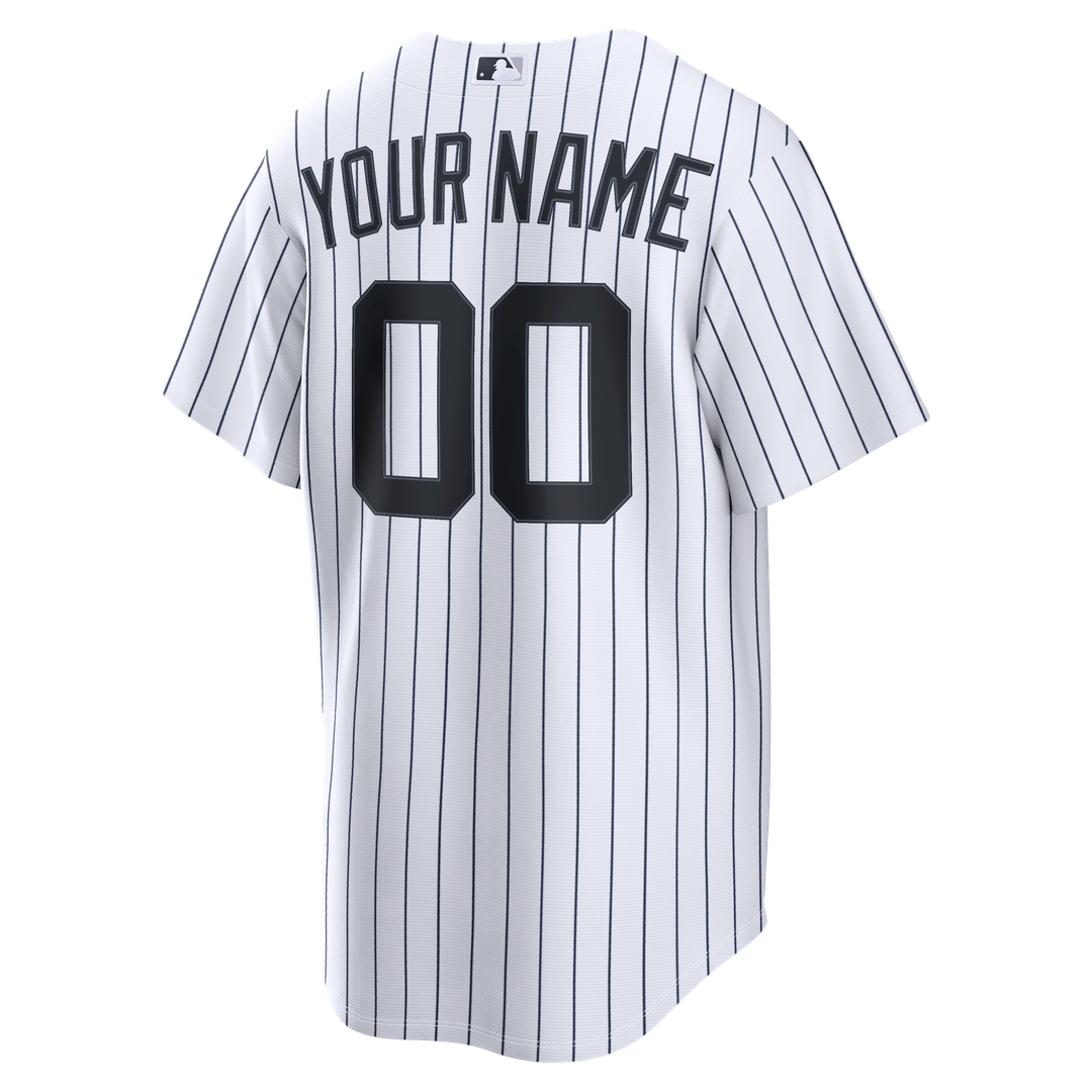 New York Yankees Home Replica Custom Jersey - White