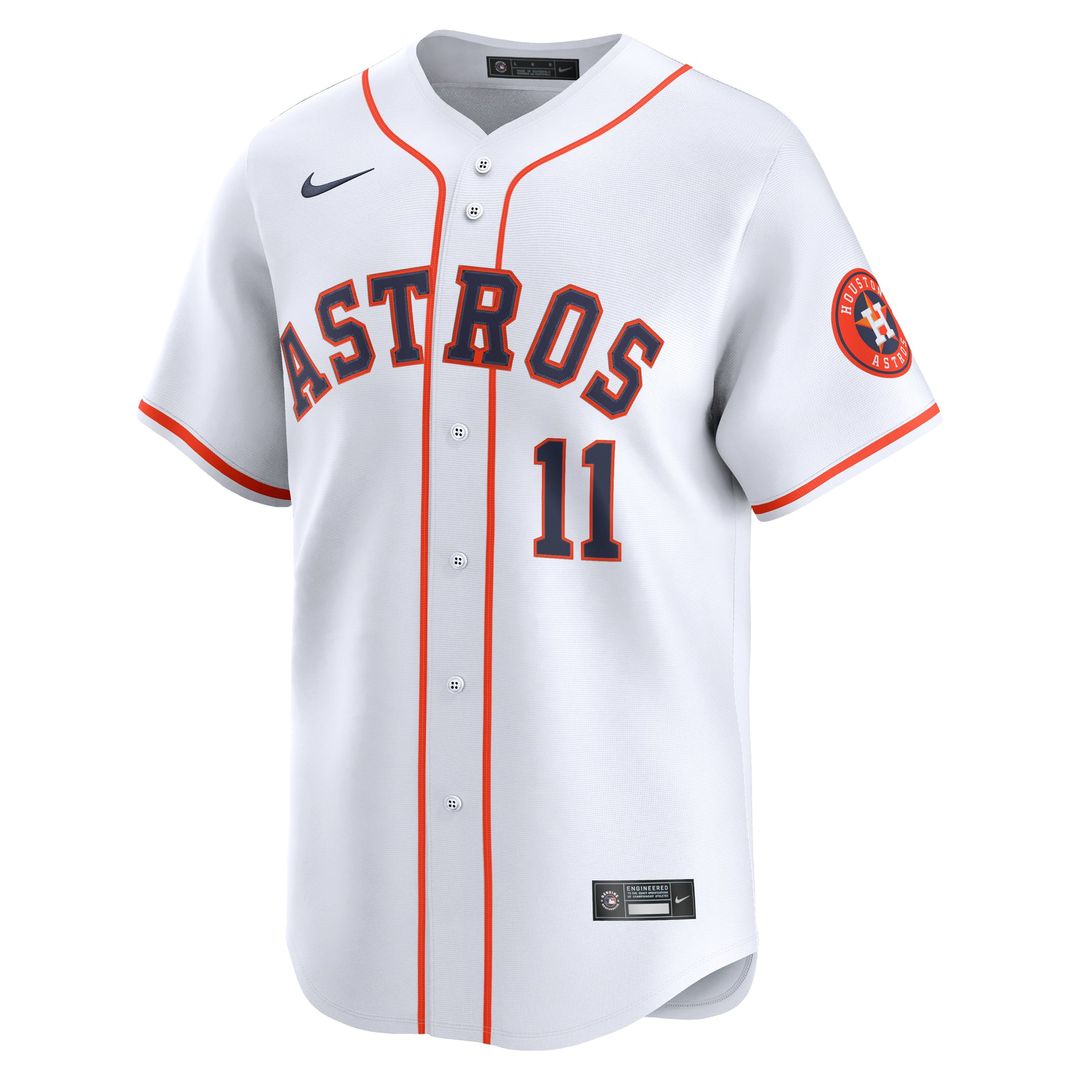 Cam Smith #11 Houston Astros Home Jersey - White