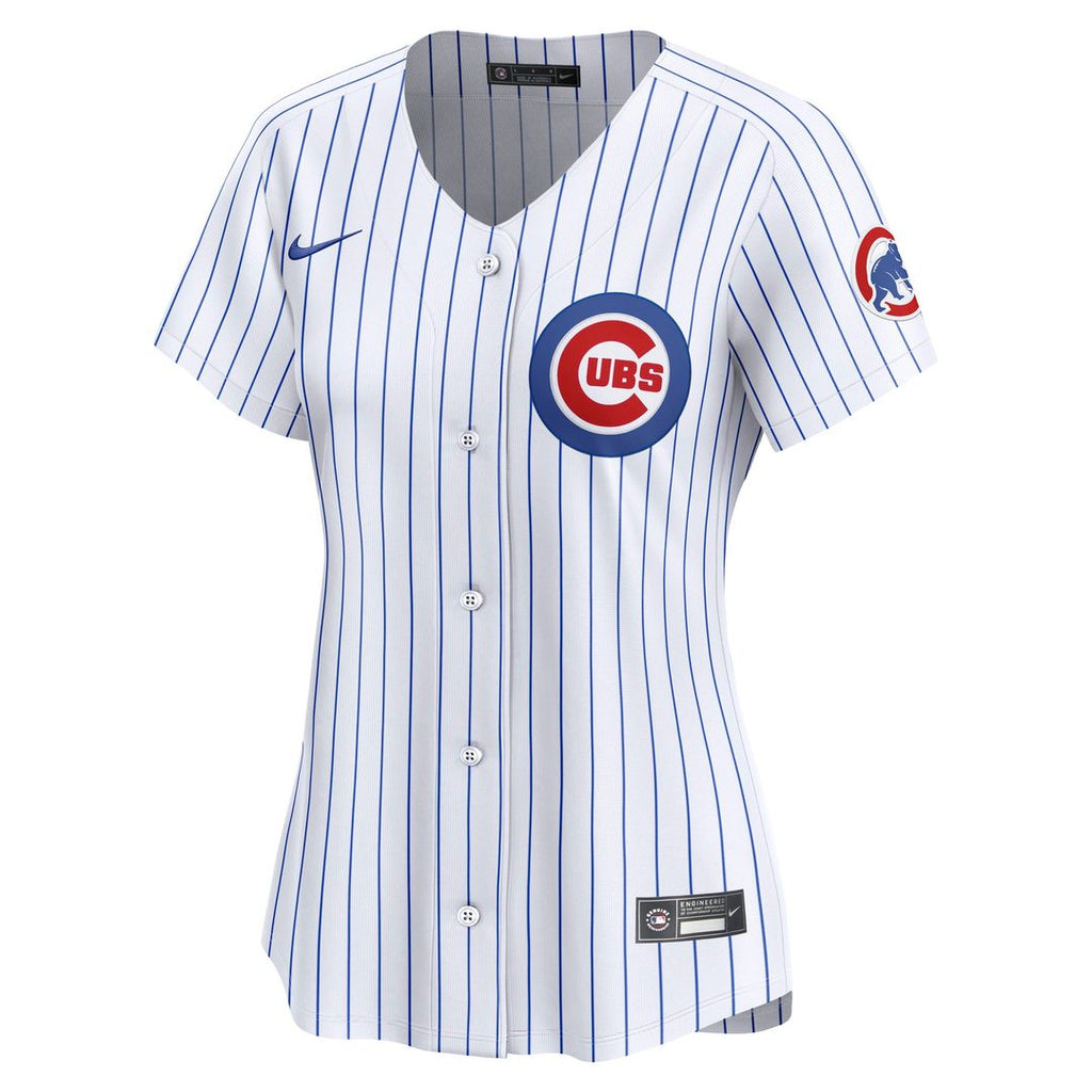 Chicago Cubs Women's Home Limited Custom Jersey - White