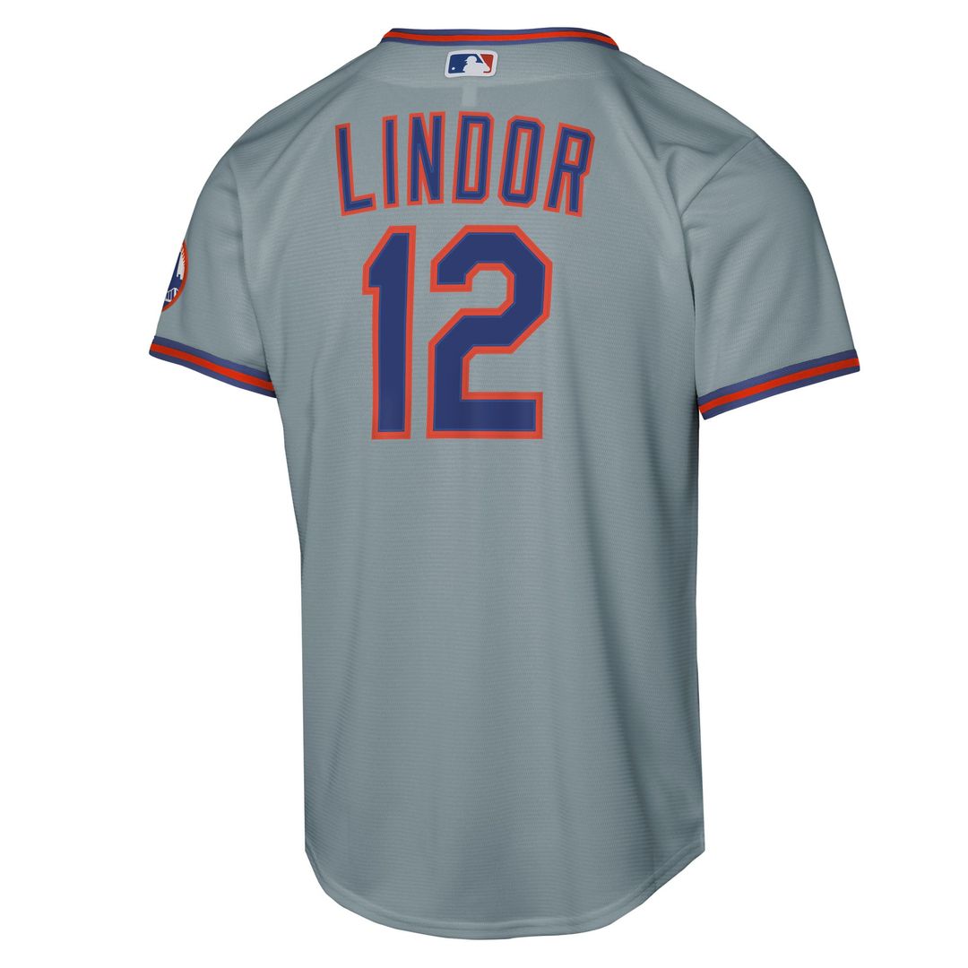 Francisco Lindor New York Mets Youth Alternate Jersey - Black