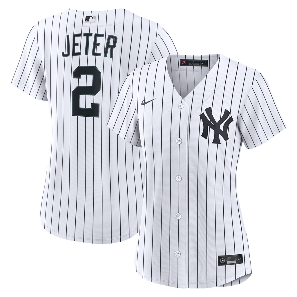Derek Jeter New York Yankees Women's Home Retired Jersey - White