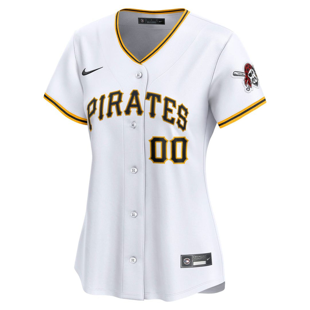 Pittsburgh Pirates Women's Home Limited Custom Jersey - White