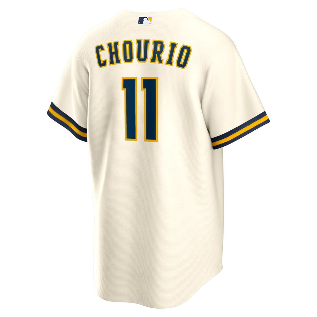 Jackson Chourio Milwaukee Brewers Home Jersey - Cream