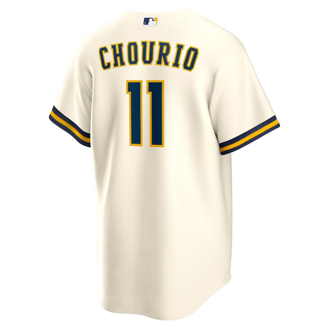 Jackson Chourio Milwaukee Brewers Home Jersey - Cream