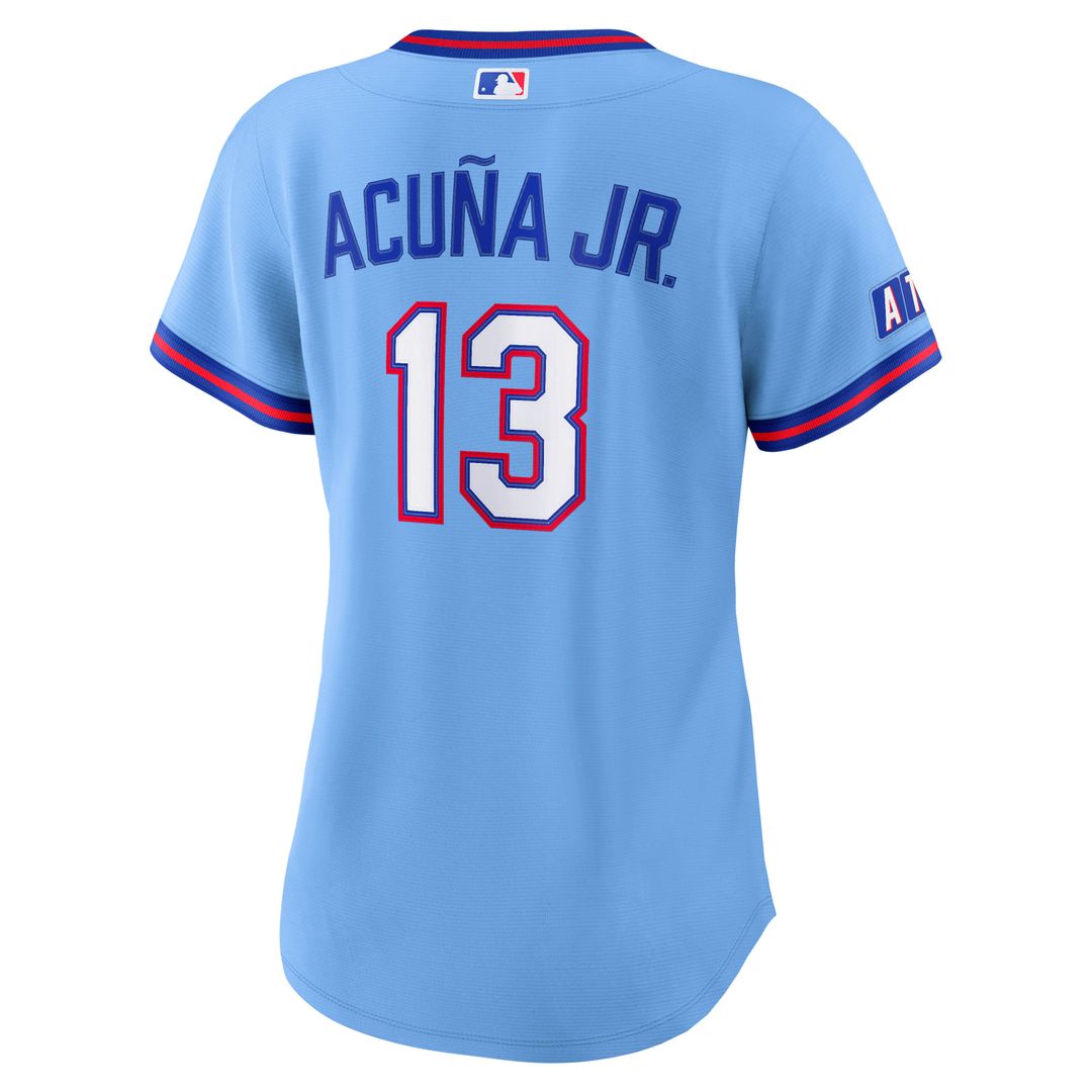 Ronald Acuña Jr. Atlanta Braves Women's 2026 Jersey - Powder Blue