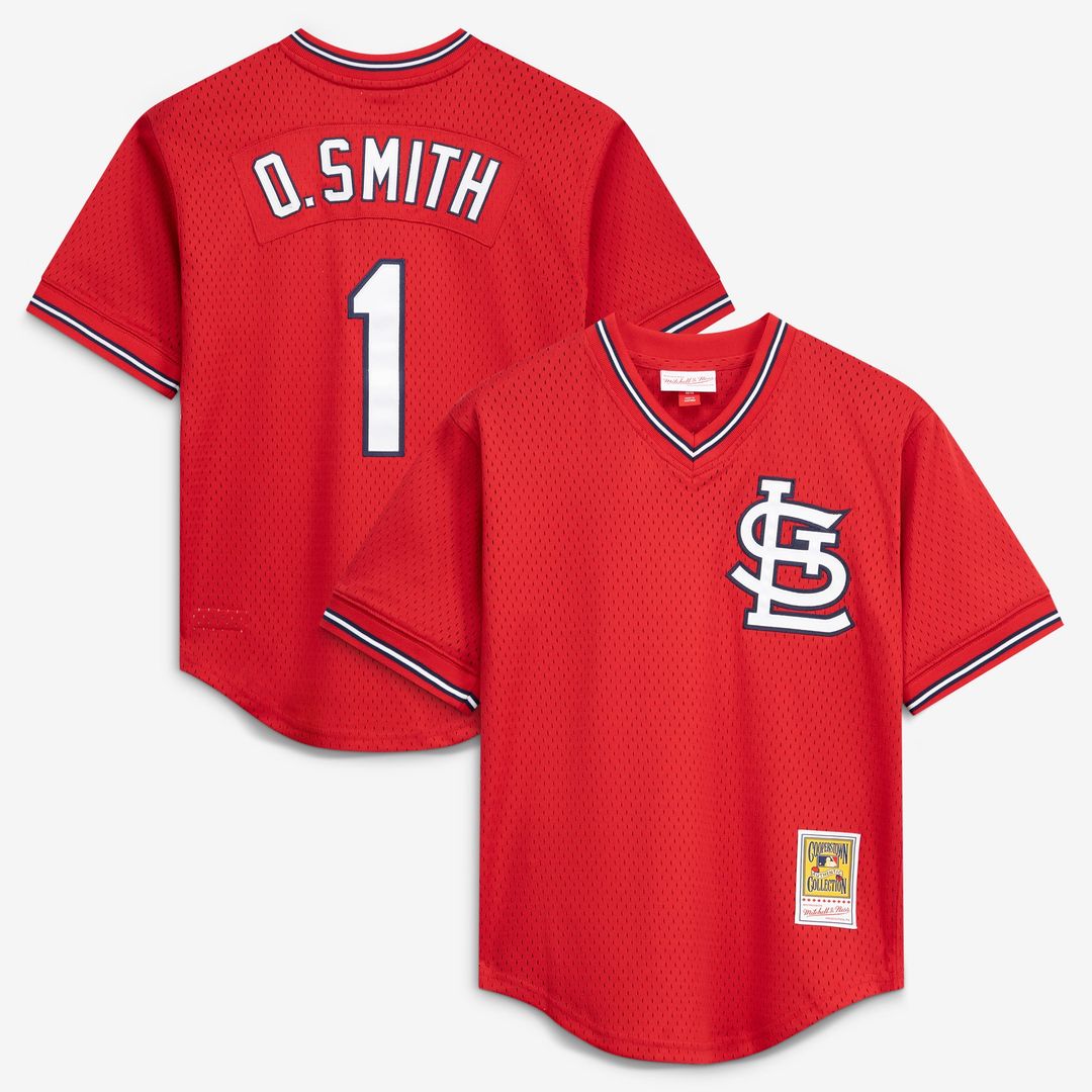 Ozzie Smith St. Louis Cardinals Youth Mesh Jersey - Navy