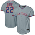 Juan Soto New York Mets Youth Road Jersey - Gray