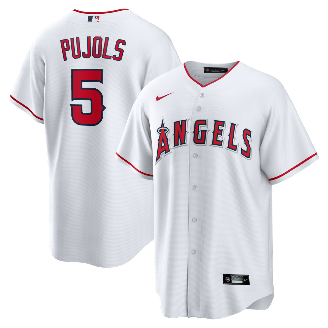 Albert Pujols Los Angeles Angels Home Retired Player Jersey - White