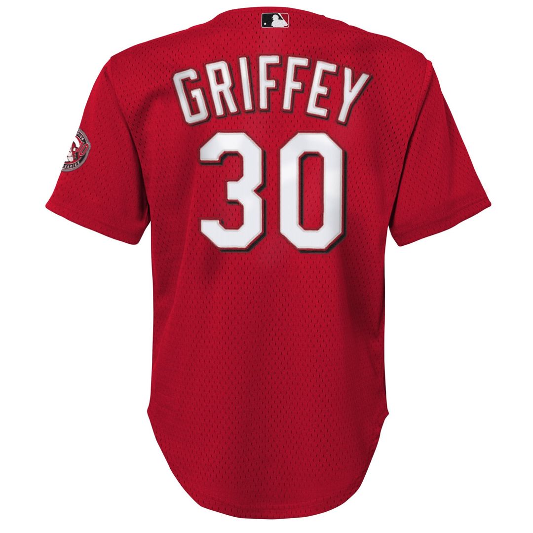 Ken Griffey Jr. Cincinnati Reds Youth Mesh Jersey - Red