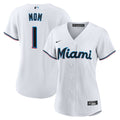 Miami Marlins Women's #1 Mom Home Jersey - White