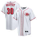 Ken Griffey Jr. Cincinnati Reds Home Retired Player Jersey - White