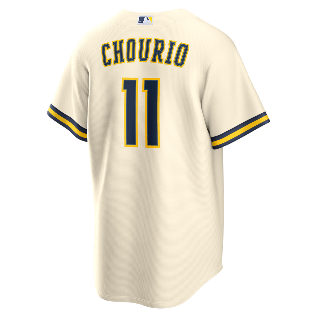 Jackson Chourio Milwaukee Brewers Home Jersey - Cream
