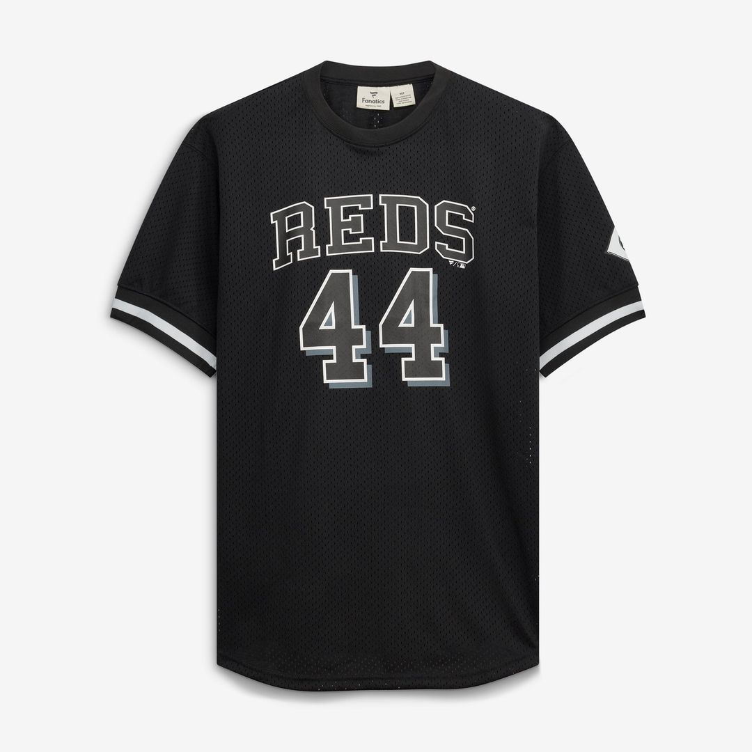 Elly De La Cruz Cincinnati Reds Big & Tall Heavyweight Mesh Jersey - Black/White
