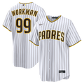 Gage Workman San Diego Padres Home Jersey - White