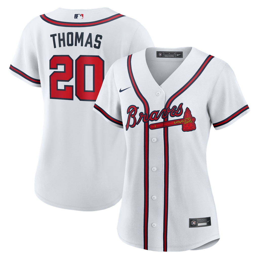 Lane Thomas Atlanta Braves Women's Home Jersey - White