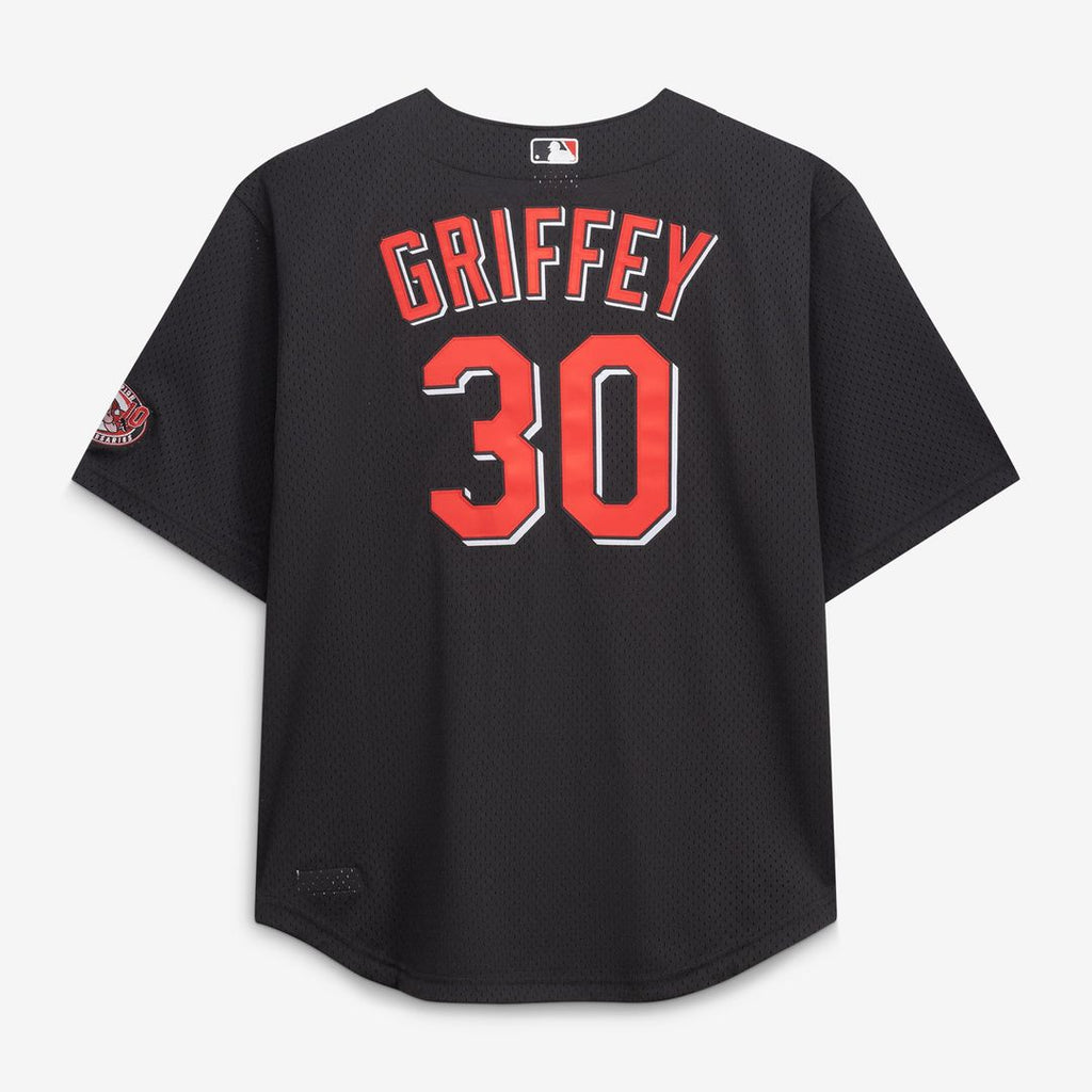 Ken Griffey Jr. Cincinnati Reds Big & Tall Cooperstown Mesh Jersey - Black