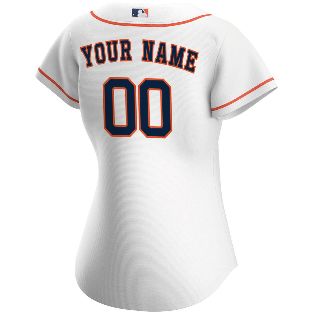 Houston Astros Women's Home Replica Custom Jersey - White