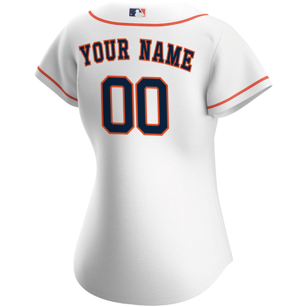 Houston Astros Women's Home Replica Custom Jersey - White