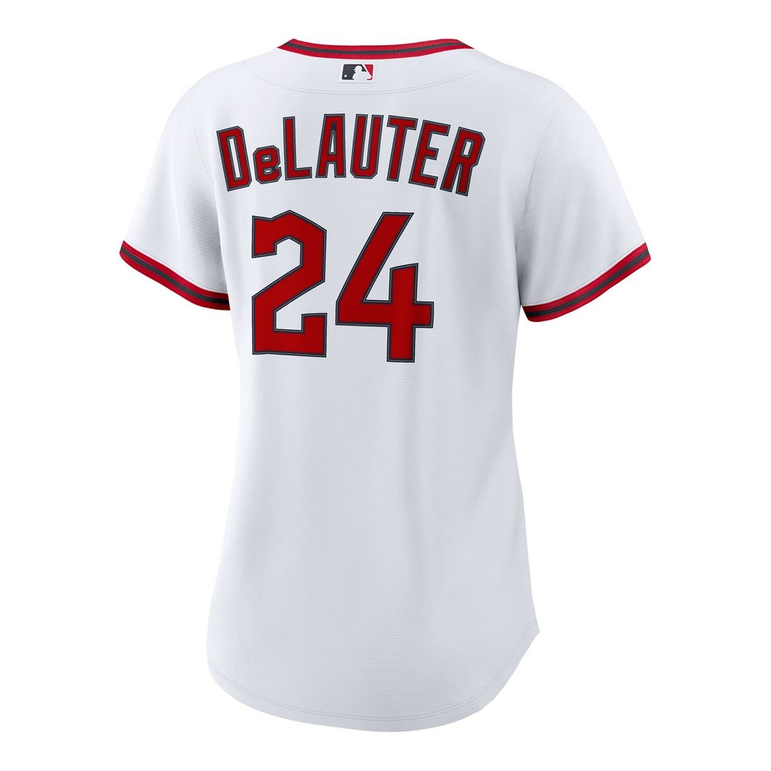 Chase DeLauter Cleveland Guardians Women's Home Jersey - White