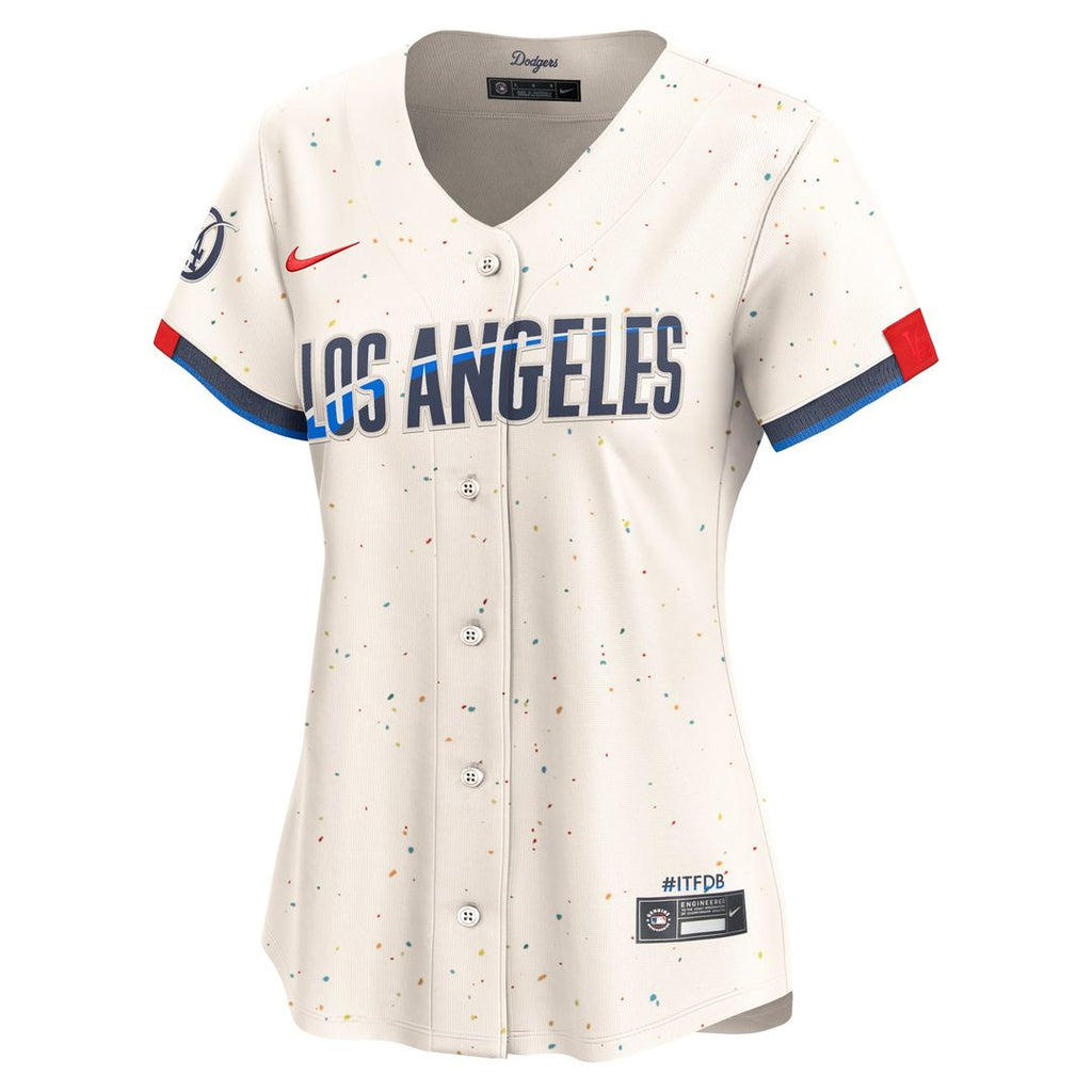 Los Angeles Dodgers Women's Jersey - Cream