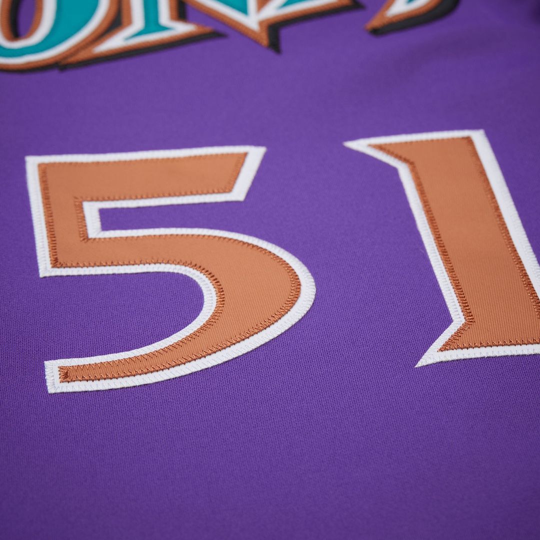 Randy Johnson Arizona Diamondbacks 2000 Throwback Jersey - Purple