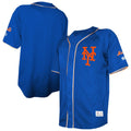New York Mets Team Color Full-Button Fashion Jersey - Royal