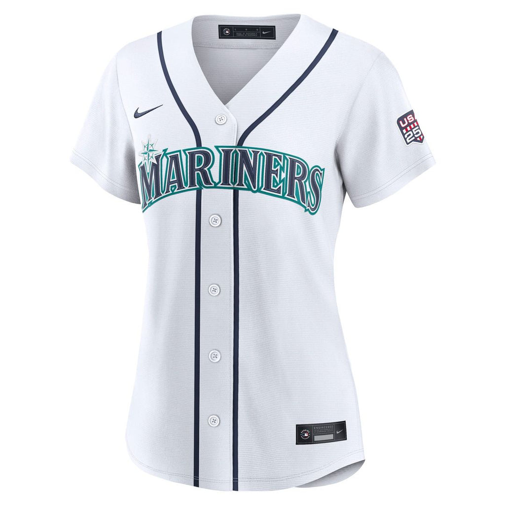 Fourth of July Women's Seattle Mariners Josh Naylor White USA 250 Jersey