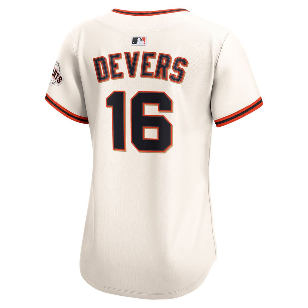 Rafael Devers San Francisco Giants Women's Home Jersey - Cream