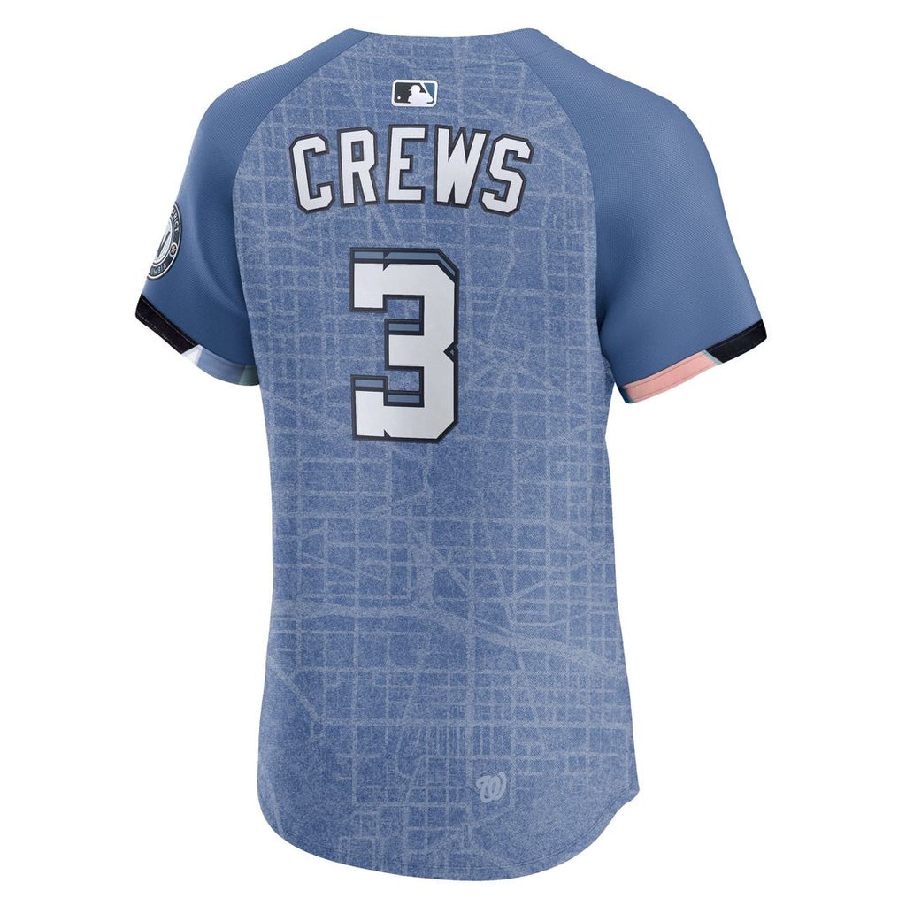 Dylan Crews Washington Nationals 2025 Elite Player Jersey - Blue