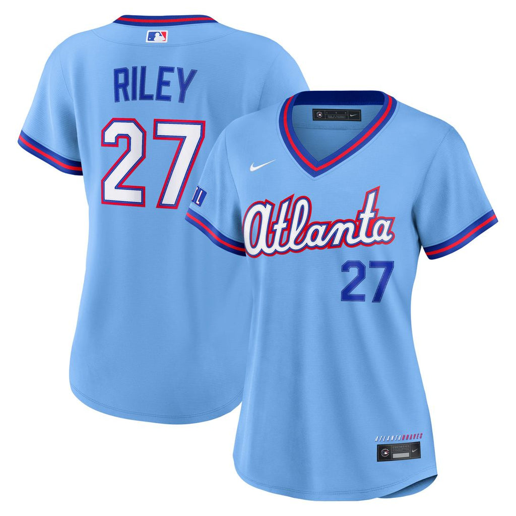Austin Riley Atlanta Braves Women's 2026 Jersey - Powder Blue