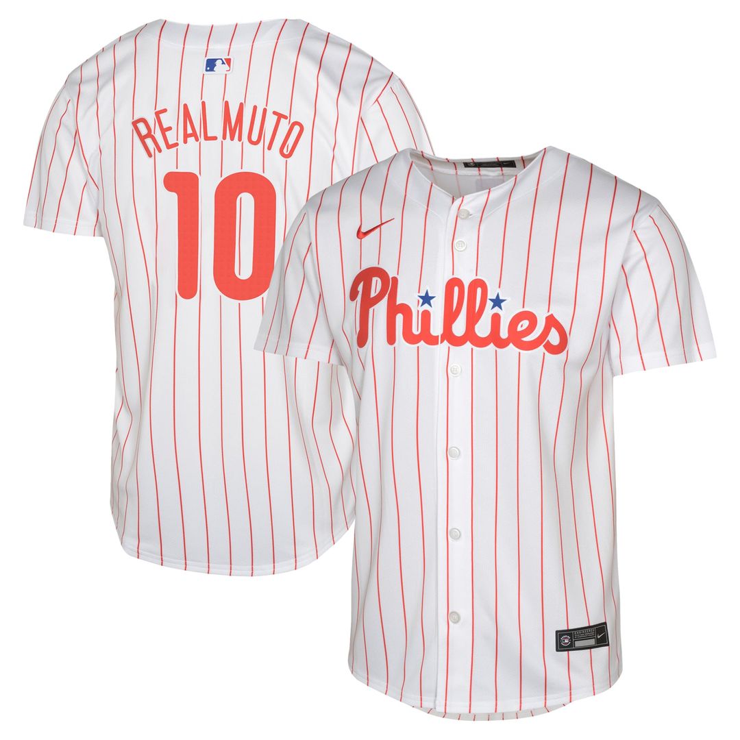 J.T. Realmuto Philadelphia Phillies Youth Home Jersey – White