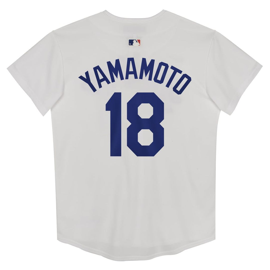 Yoshinobu Yamamoto Los Angeles Dodgers Preschool Home Jersey - White