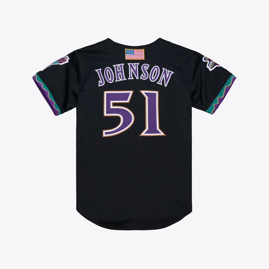 Randy Johnson Arizona Diamondbacks 2000 Throwback Jersey - Purple