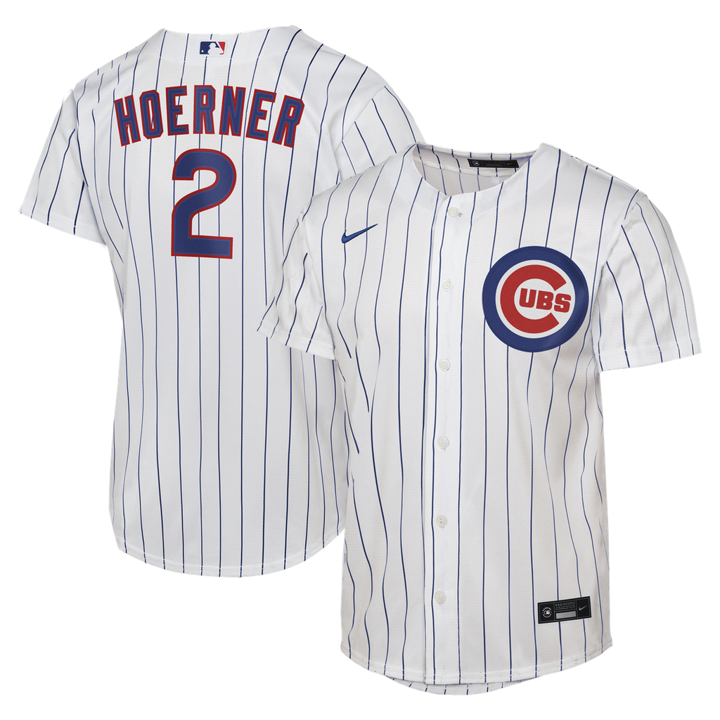 Nico Hoerner Chicago Cubs Youth Home Jersey - White