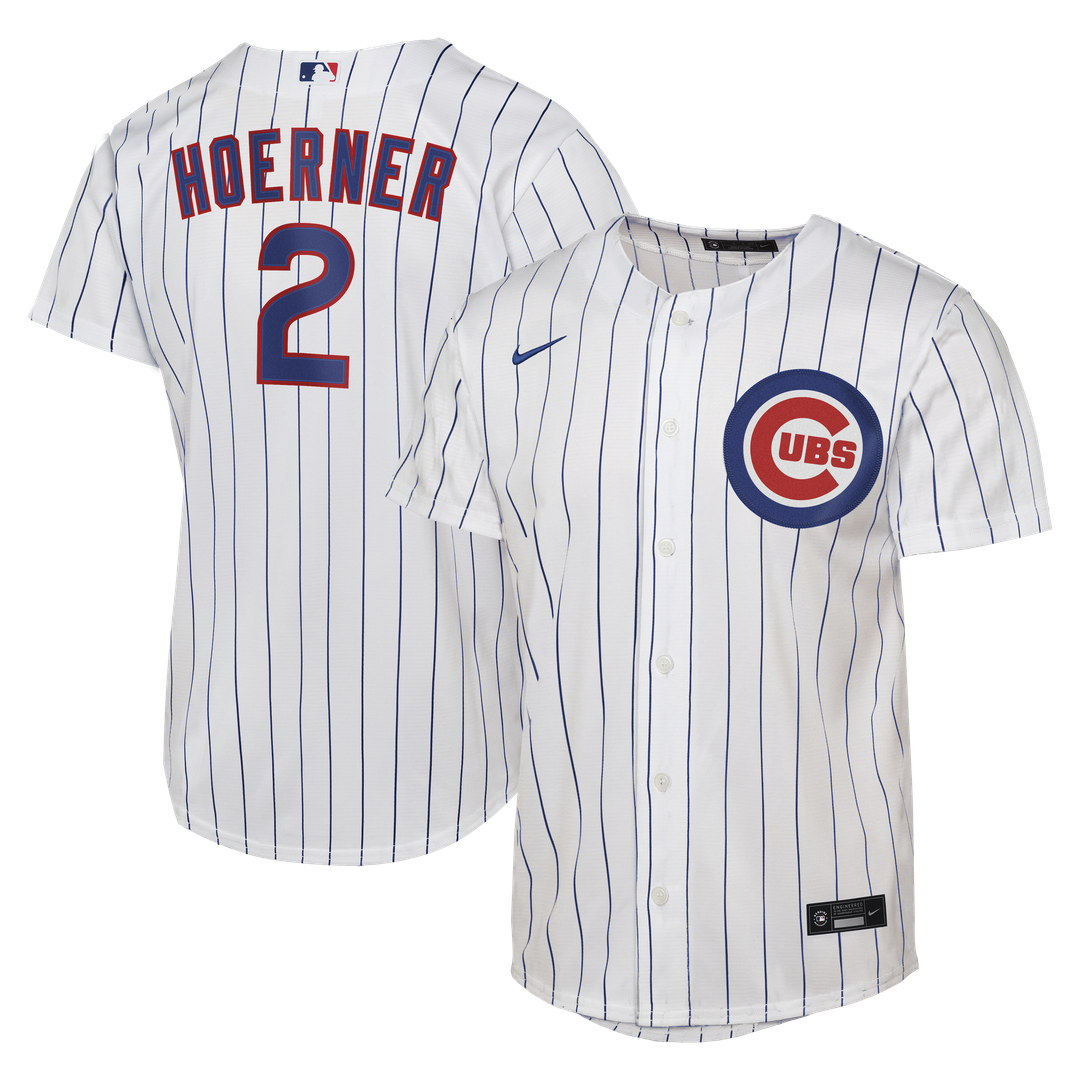 Nico Hoerner Chicago Cubs Youth Home Jersey - White