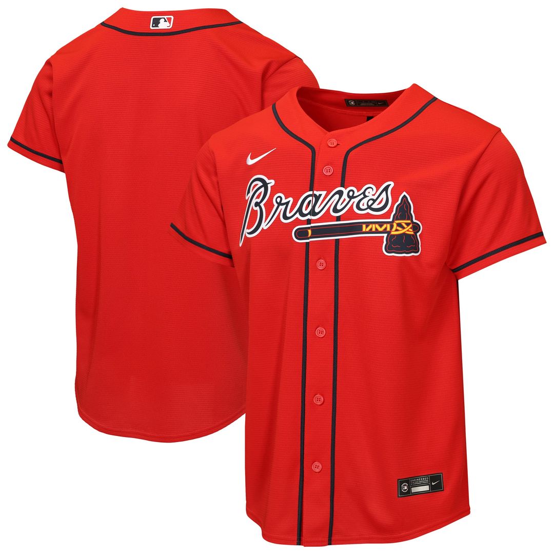 Atlanta Braves Youth Alternate Jersey - Navy