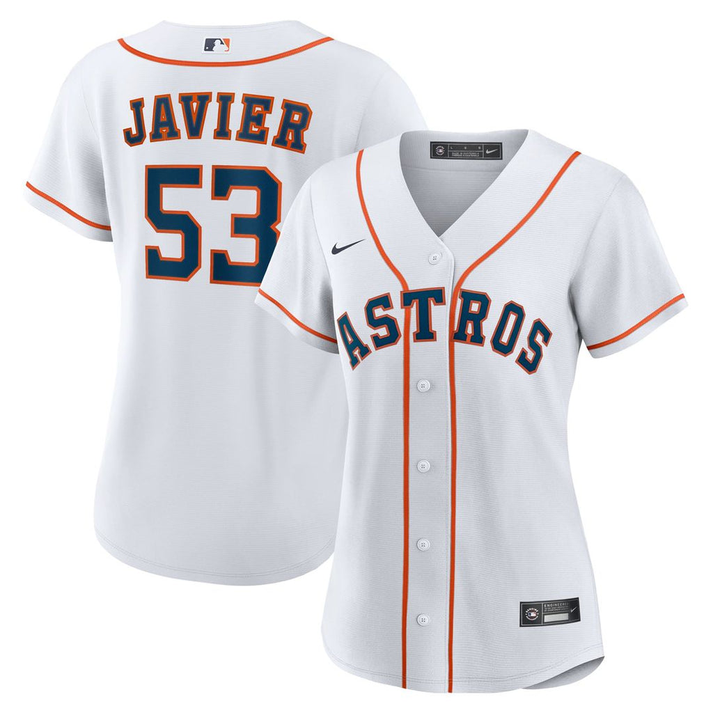 Cristian Javier Houston Astros Women's Home Jersey - White