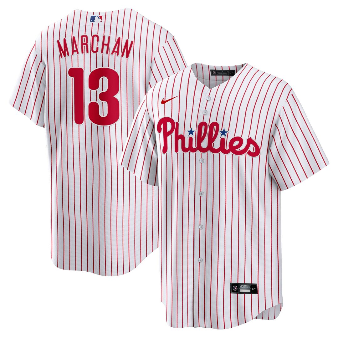 Rafael Marchán Philadelphia Phillies Home Jersey - White