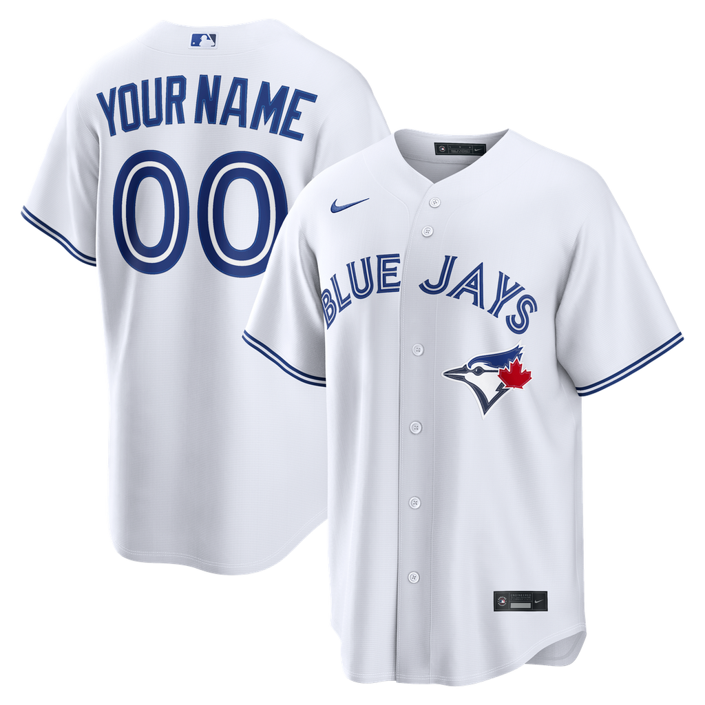 Toronto Blue Jays Home Replica Custom Jersey - White
