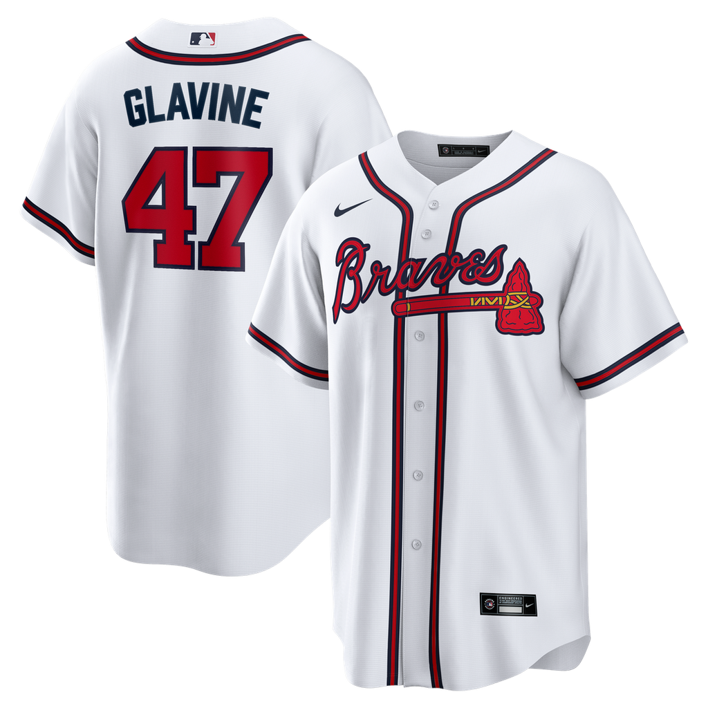 Tom Glavine Atlanta Braves Home Retired Player Jersey - White